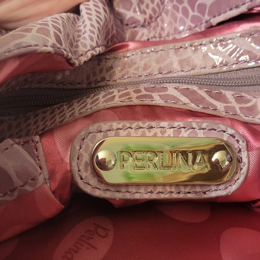 Vintage Perlina Snakeskin Hobo Handbag - Picture 9 of 12